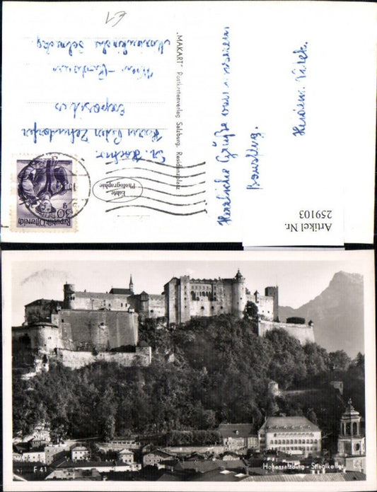 259103,Salzburg Teilansicht Festung Hohensalzburg