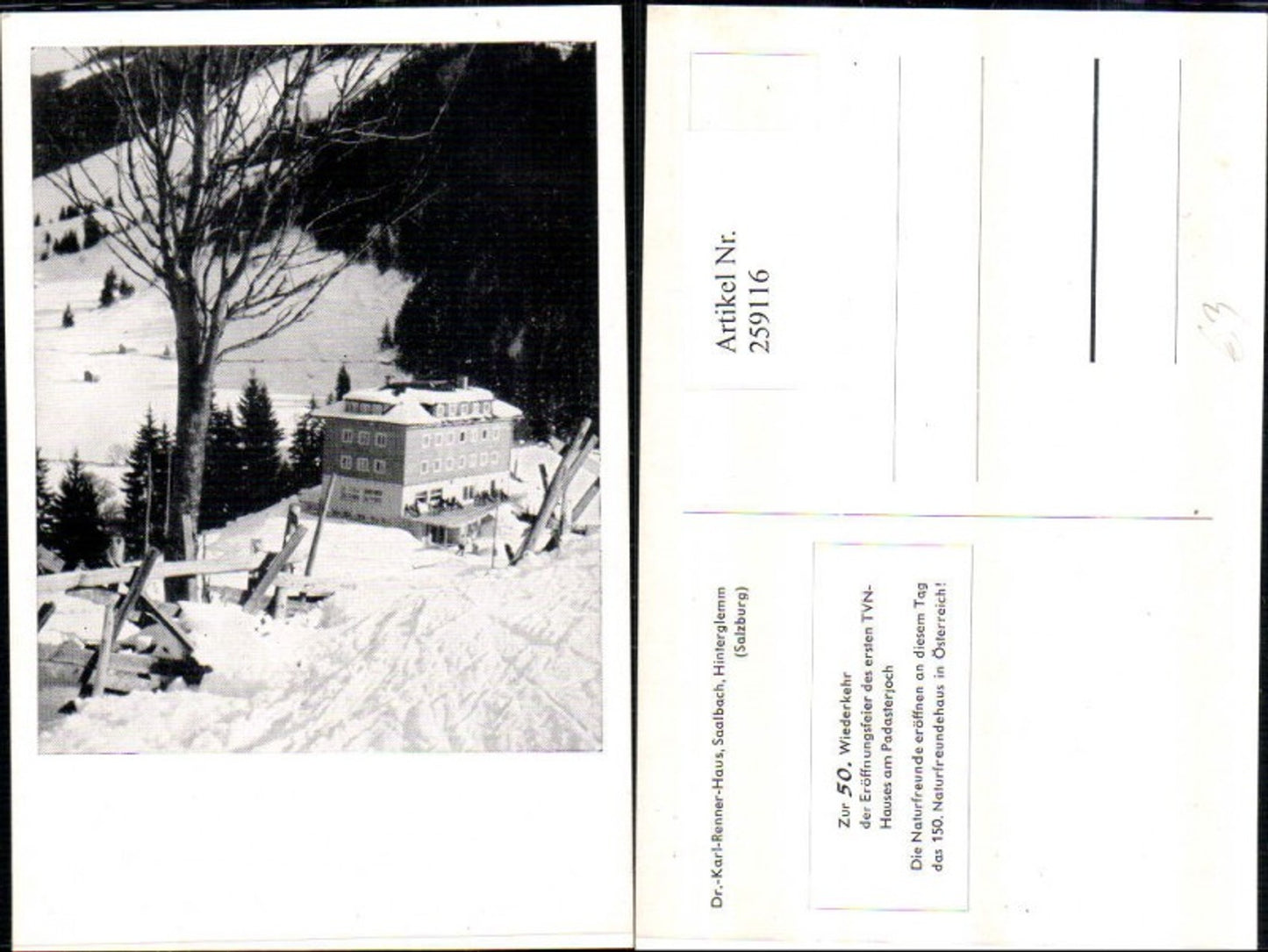 259116,Dr.-Karl-Renner-Haus b. Saalbach Hinterglemm Winterbild