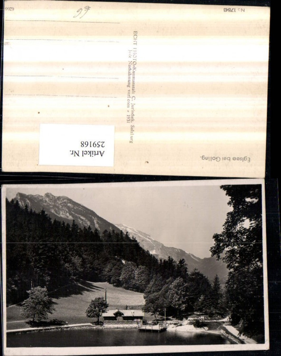 259168,Eglsee See b. Golling Bergkulisse