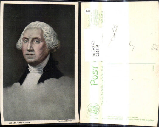262519,Künstler Ak Gilbert Stuart Portrait George Washington Politiker