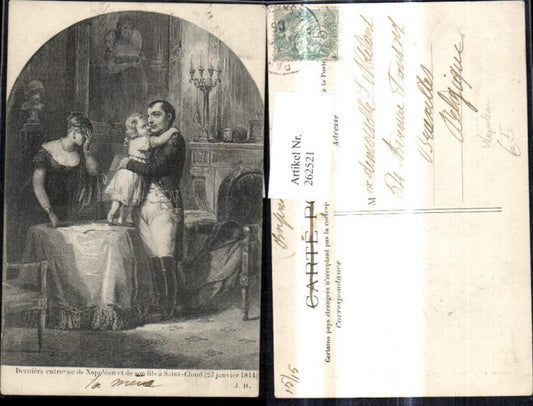 262521,Künstler Ak Napoleon m. Frau Kind Politiker