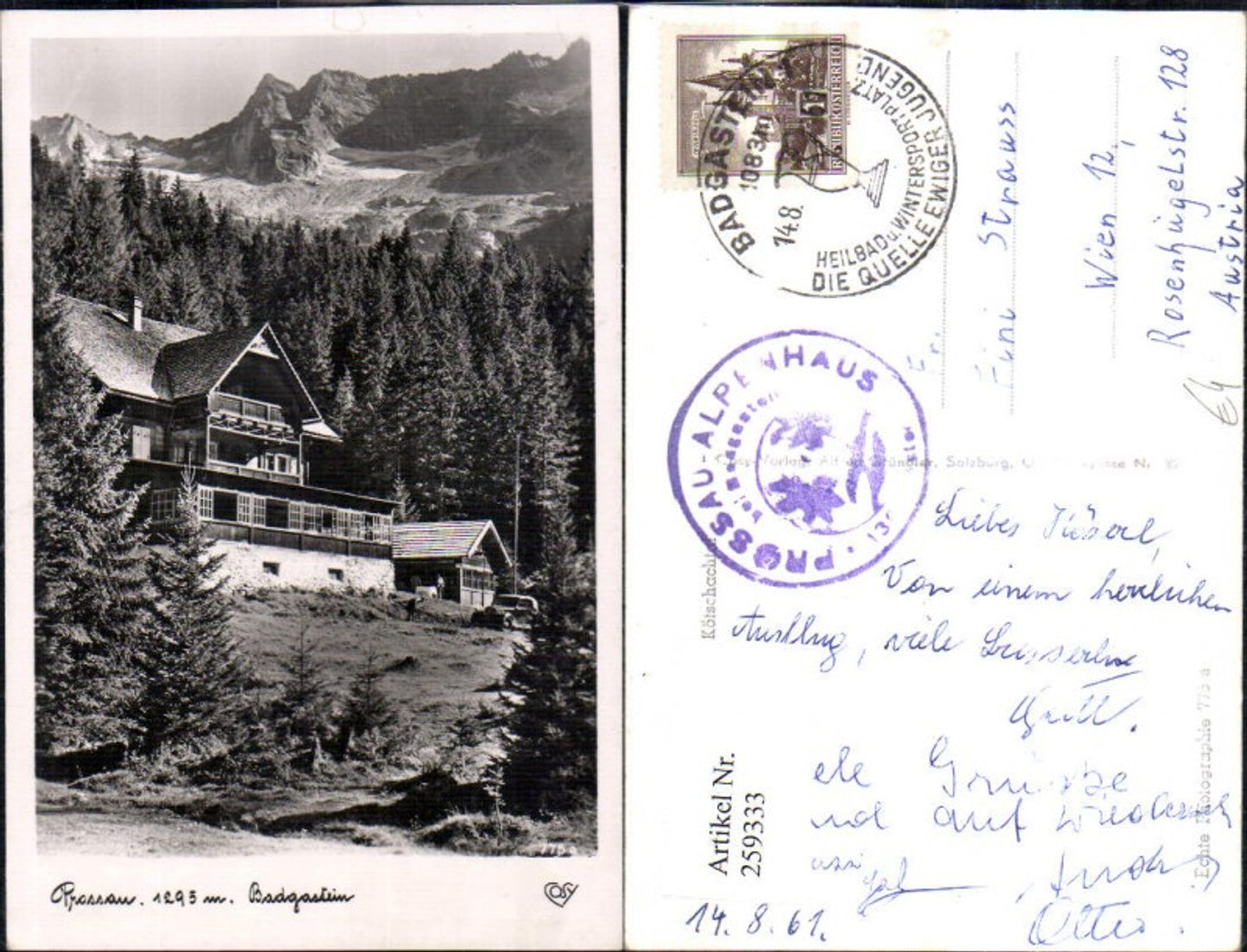 Alte Ansichtskarte – Old Postcard