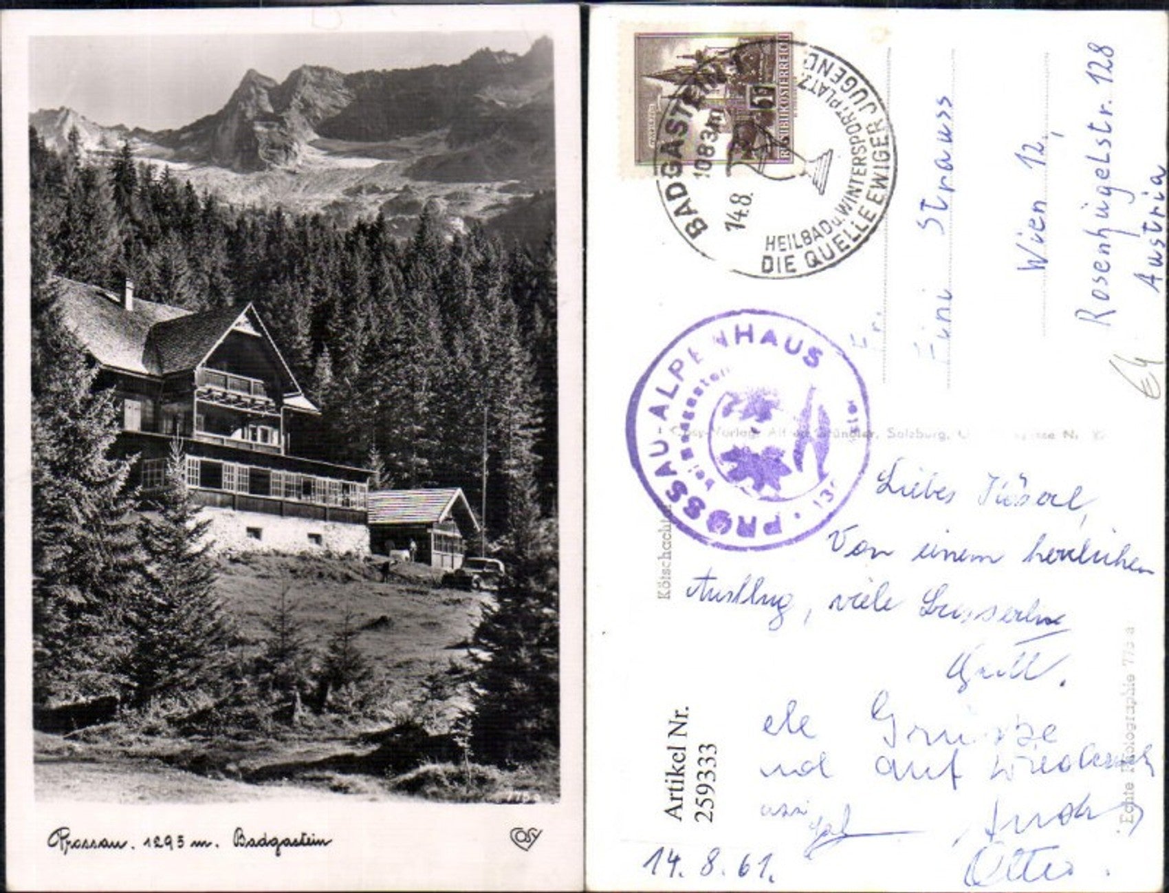 Alte Ansichtskarte – Old Postcard