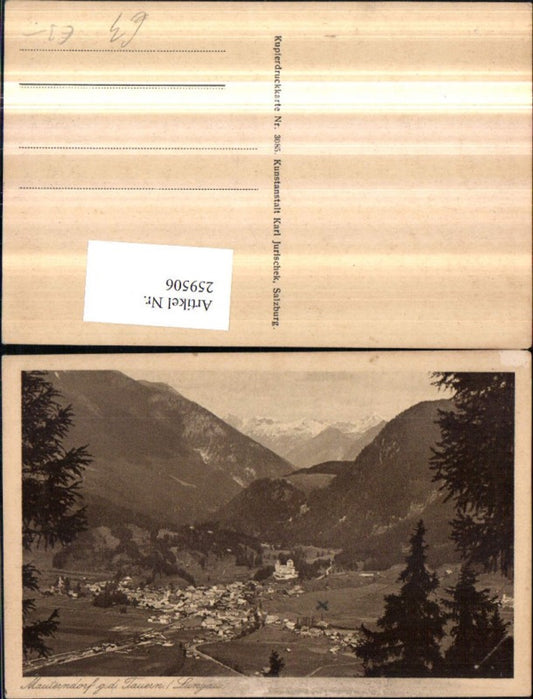 259506,Mauterndorf Totale geg. d. Tauern Bergkulisse