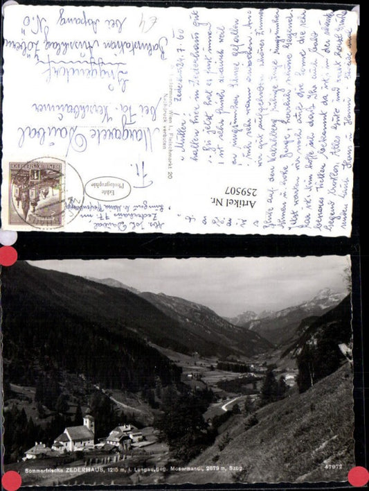 259507,Zederhaus Totale Kirche im Lungau geg. Mosermandl