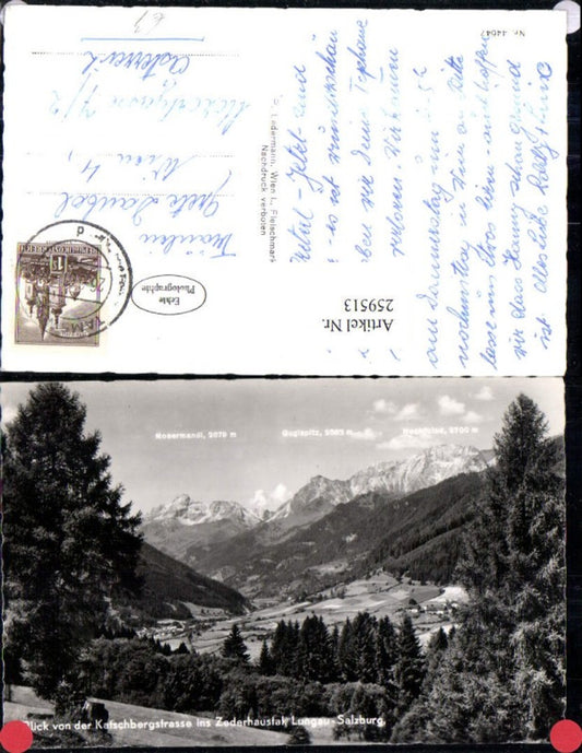 259513,Blick von d. Katschbergstraße ins Zederhaustal im Lungau Bergkulisse