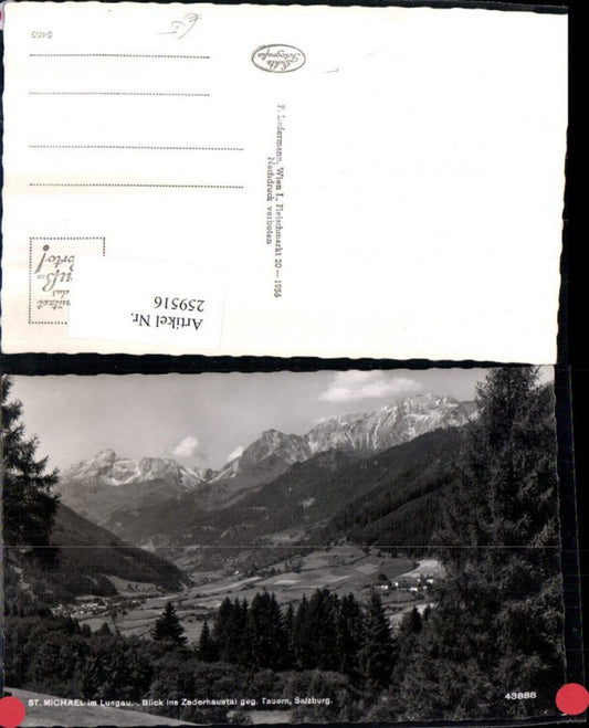 259516,St. Michael im Lungau Blick ins Zederhaustal geg. Tauern Bergkulisse