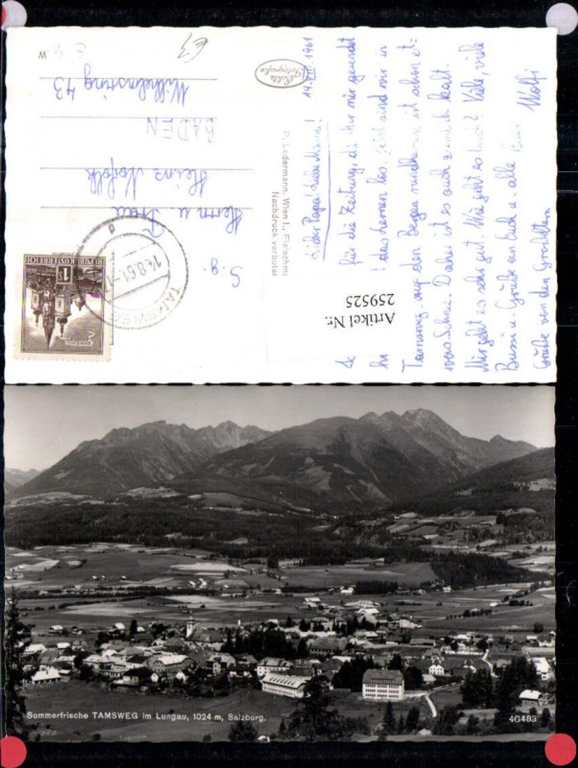 259525,Tamsweg im Lungau Totale Bergkulisse