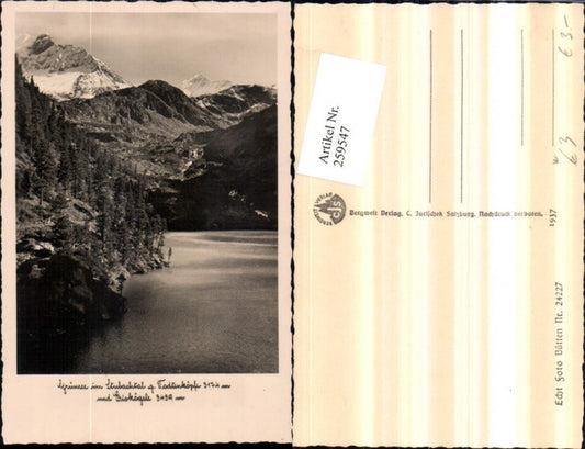 259547,Grünsee See im Stubachtal b. Uttendorf geg. Todtenköpfe u. Eiskögele Bergkulisse