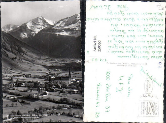 259565,Rauris Totale im Pinzgau geg. Hohen Sonnblick Bergkulisse