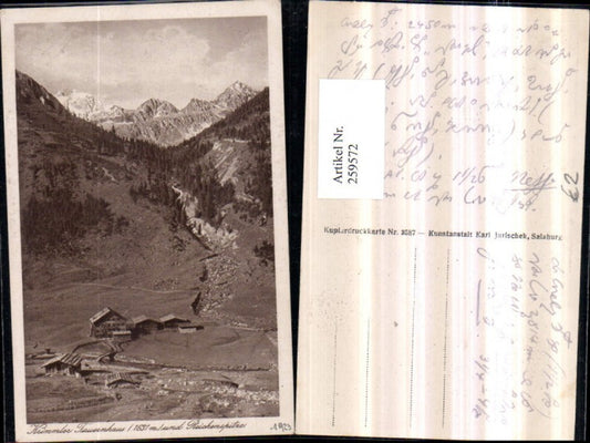 259572,Krimmler Tauernhaus u. Richenspitze Bergkulisse b. Krimml