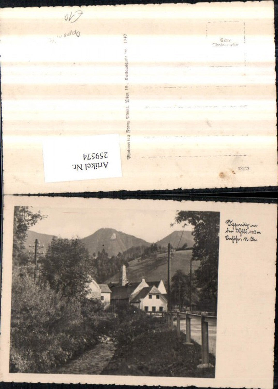 259574, Photo AK Opponitz on the Ybbs, Bach Houses 