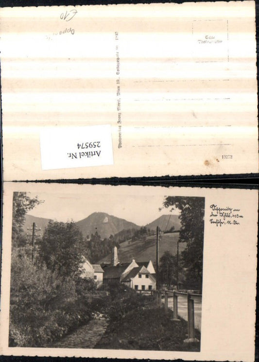 259574,Foto AK Opponitz an d. Ybbs Partie Bach Häuser