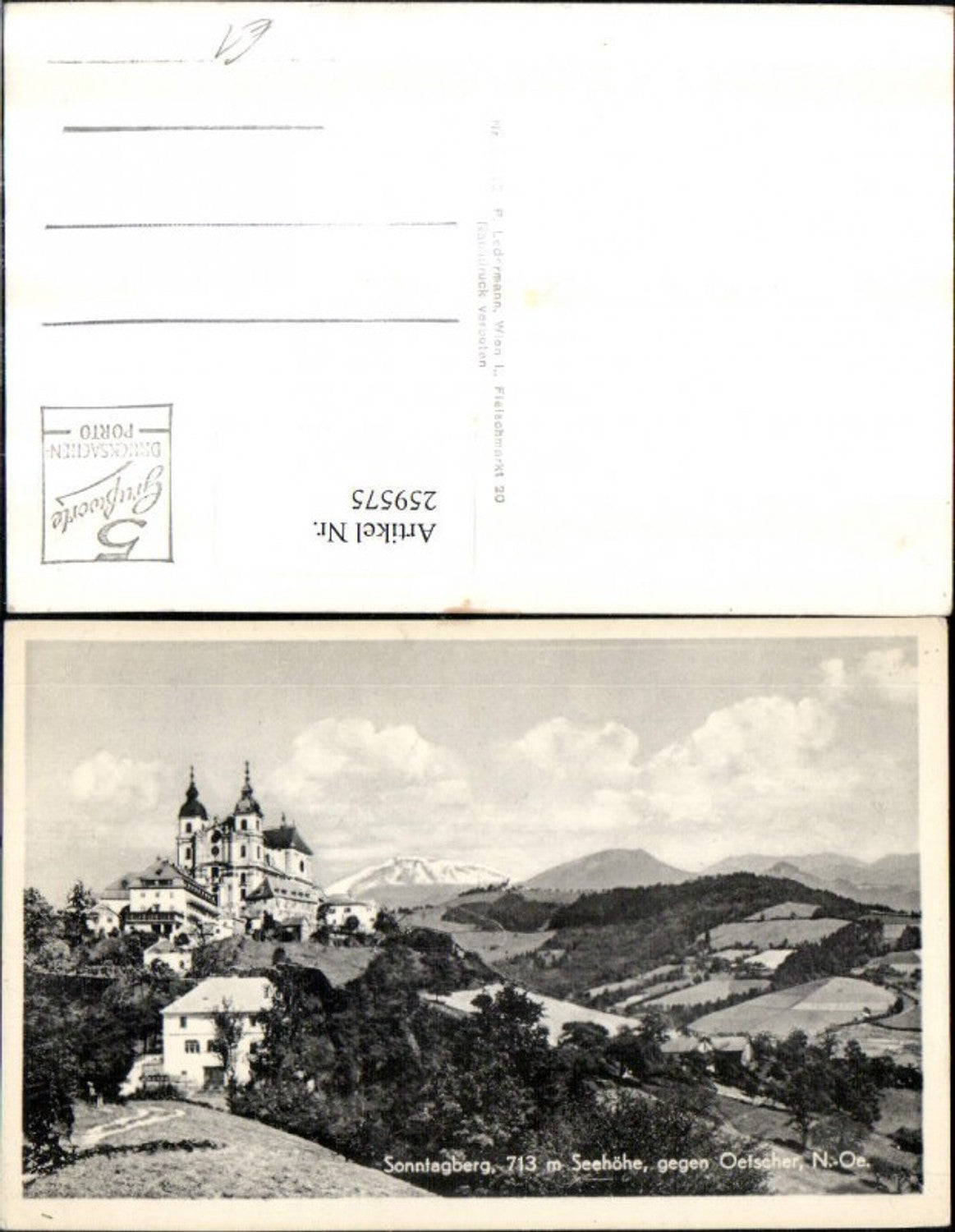 259575,Sonntagberg Totale Kirche geg. Ötscher