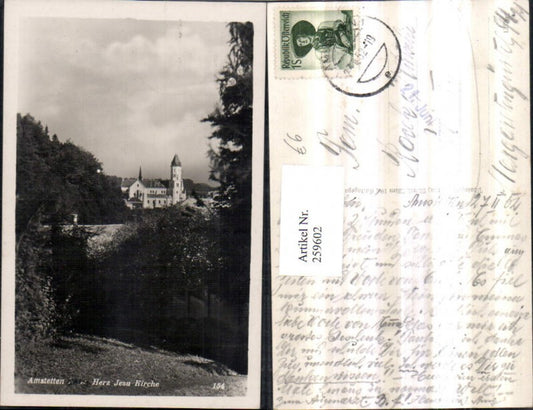 259602,Amstetten Blick auf Herz-Jesu-Kirche
