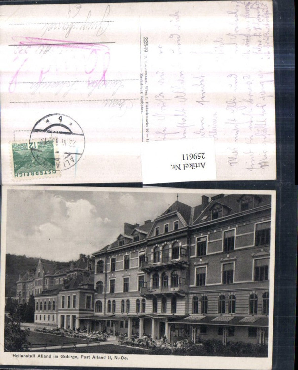 259611,Heilanstalt Alland im Gebirge