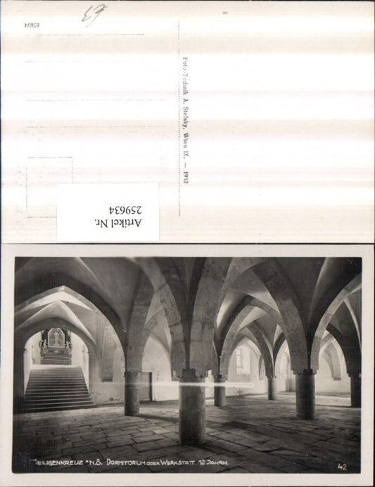 259634,Stift Heiligenkreuz Dormitorium od. Werkstatt Arkaden
