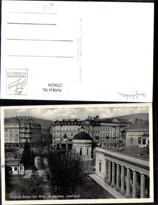 259639,Baden b. Wien Josefsplatz Josefsbad