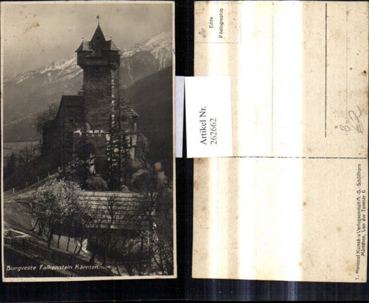 262662,Foto Ak Burgveste Falkenstein Kärnten Schloss Burg