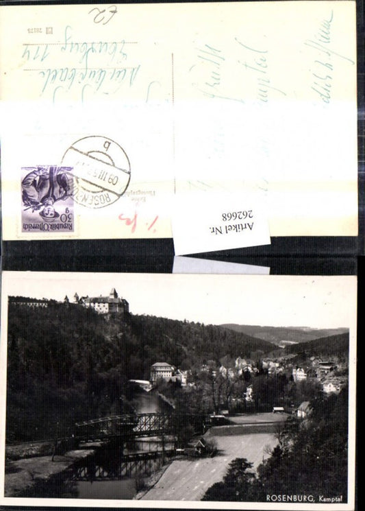 262668,Foto Ak Rosenburg Kamptal Schloss Burg