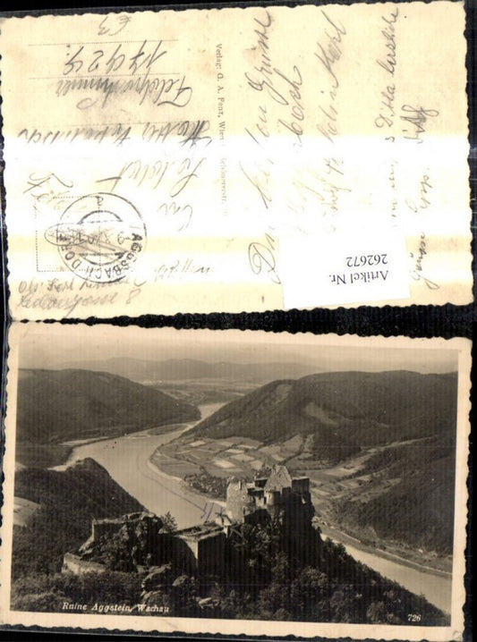262672,Foto Ak Ruine Aggstein Wachau Schloss Burg