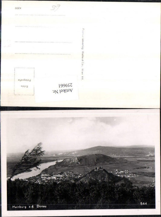 259661,Hainburg an d. Donau Totale m. Schlossberg
