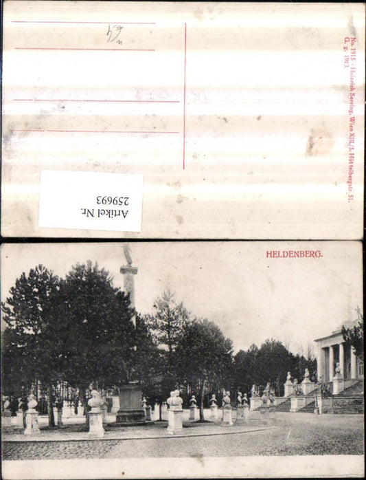 259693,Heldenberg Gedenkstätte Büsten auf Säulen Siegessäule