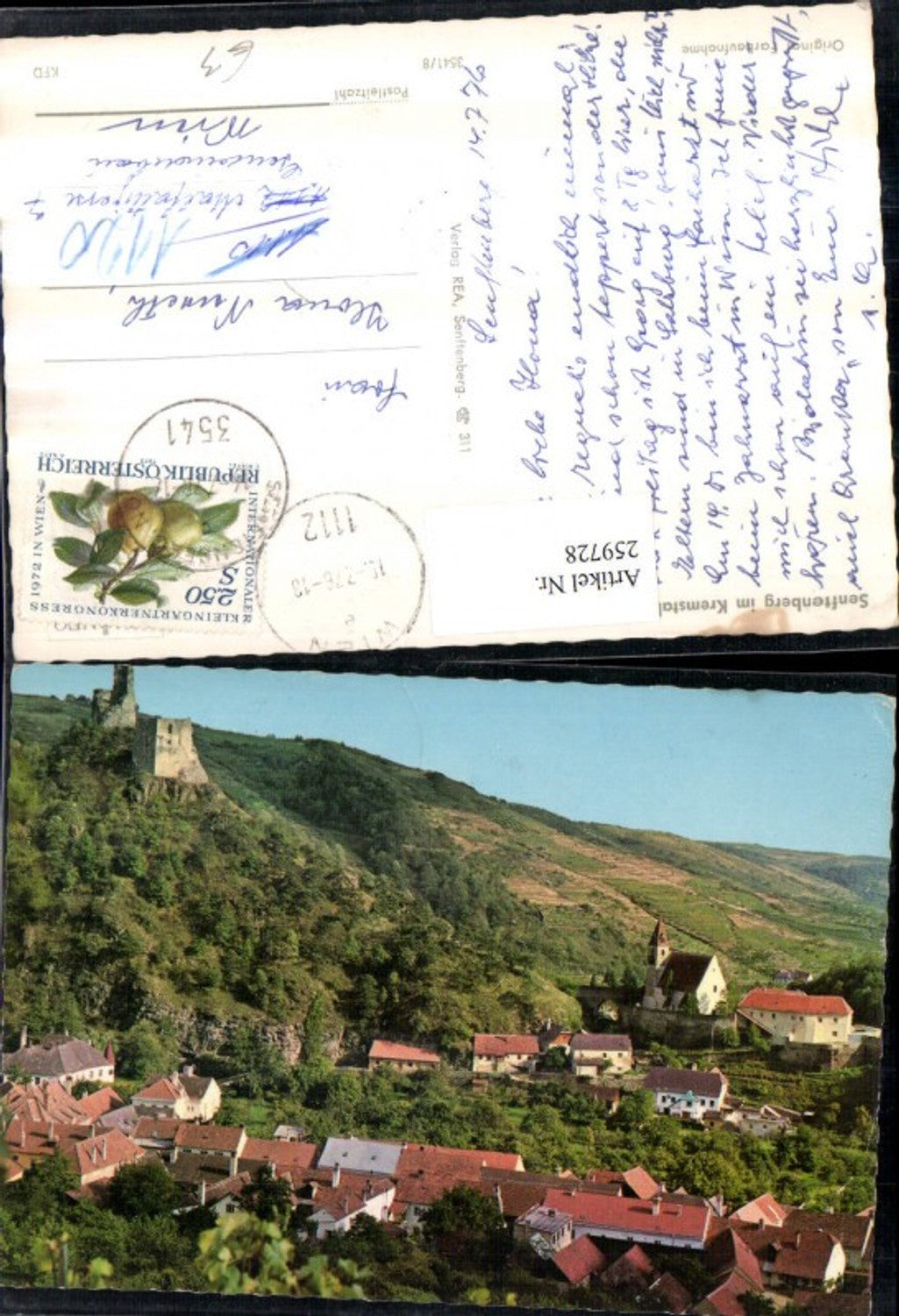 259728,Senftenberg im Kremstal Teilansicht Kirche Ruine