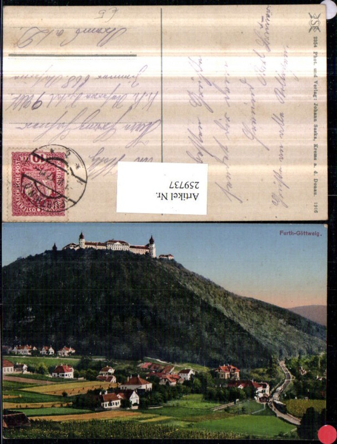 259737,Furth-Göttweig Teilansicht Stift