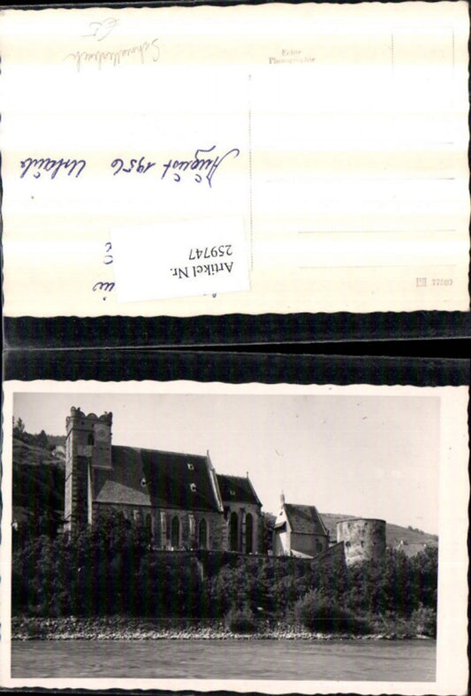 259747,Foto AK Schwallenbach Kirche b. Spitz an d. Donau