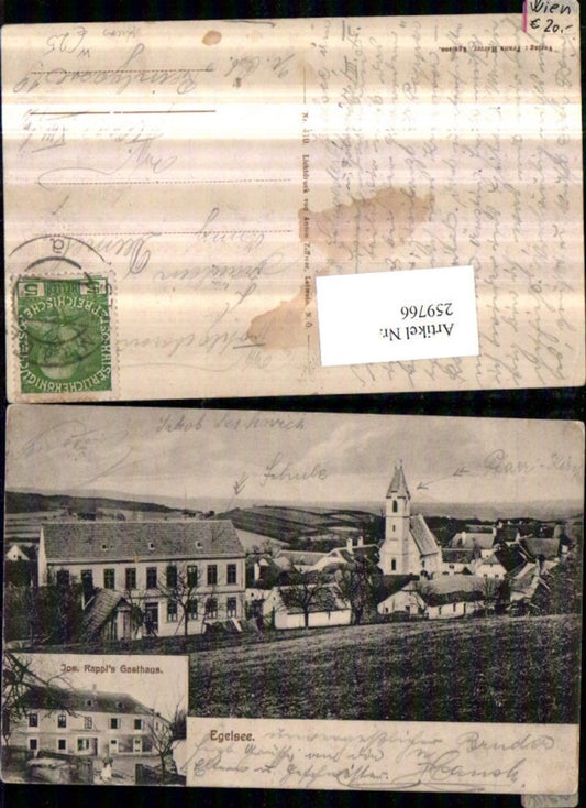 259766,Krems an d. Donau Egelsee Totale Kirche Josef Rappls Gasthaus Mehrbildkarte