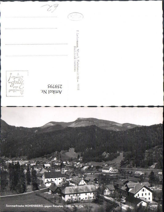 259795,Hohenberg Totale Kirche geg. Reisalpe