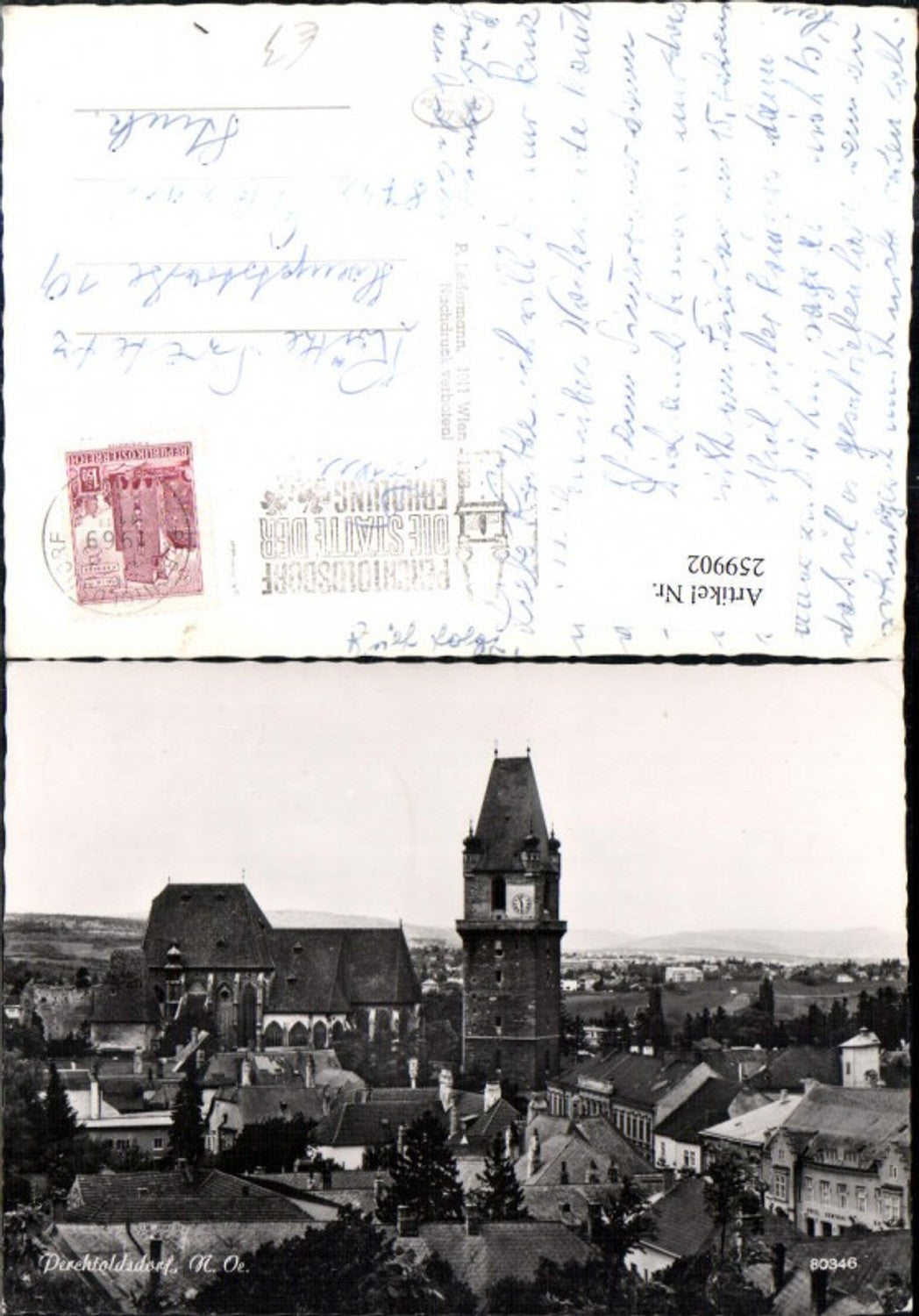259902,Perchtoldsdorf Teilansicht Stadtturm Turm Kirche