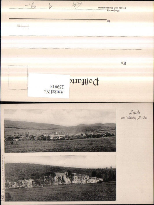 259913,Laab im Walde Totale Gebäude Mehrbildkarte