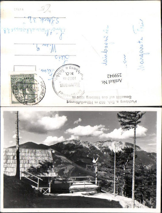 259942,Berggasthof Himberghaus b. Puchberg am Schneeberg Bergkulisse