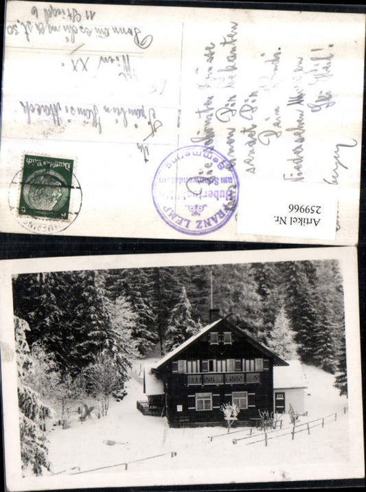 259966,Franz Lemp Hubertushütte am Sonnwenstein b. Semmering Winterbild