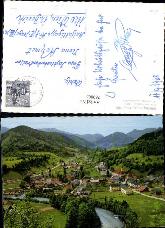 260005,Göstling an d. Ybbs Totale m. Blick zum Hochkar