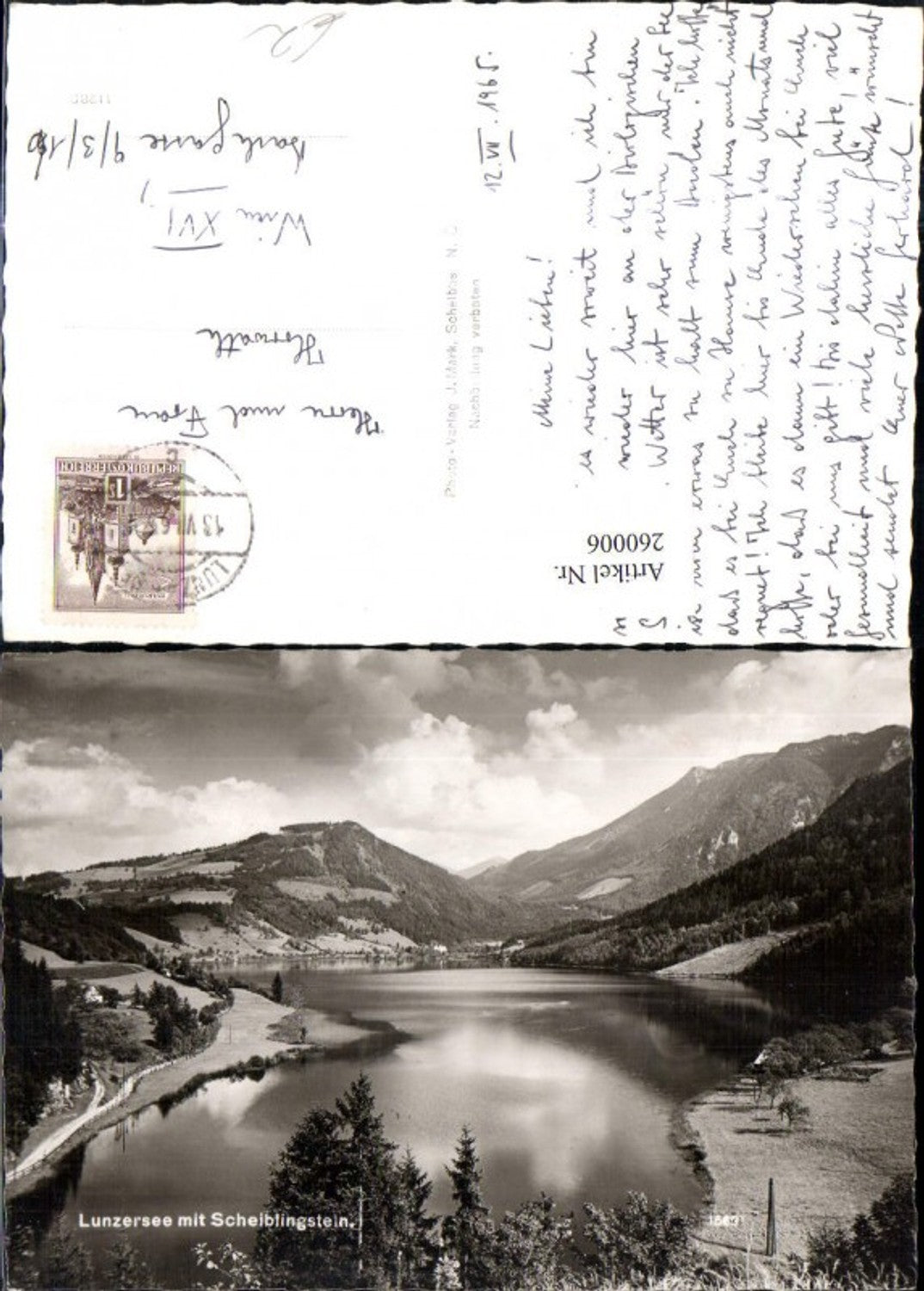 260006,Lunzersee See b. Lunz m. Scheiblingstein