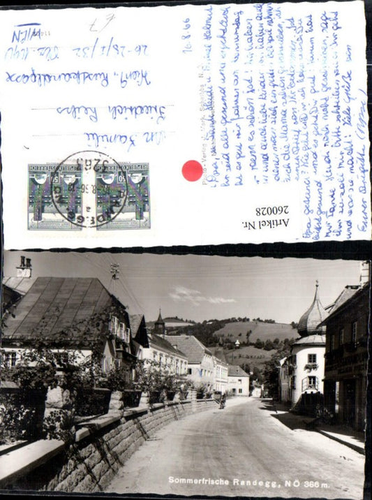 260028,Randegg Straßenansicht Eisenhandlung Erker