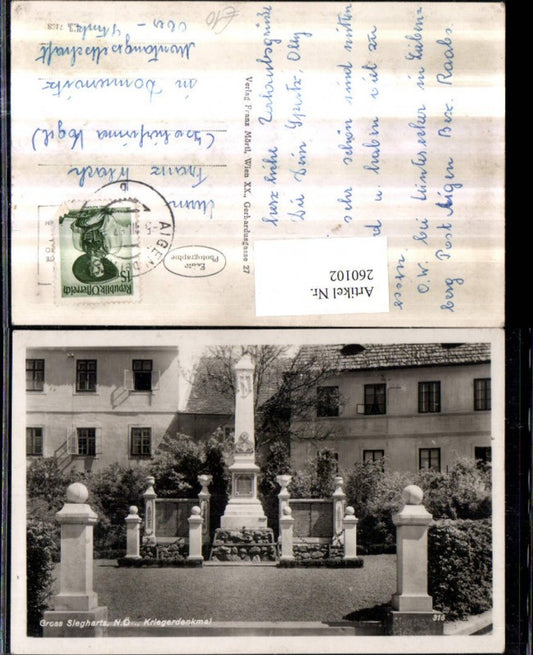 260102,Groß Siegharts Kriegerdenkmal Denkmal