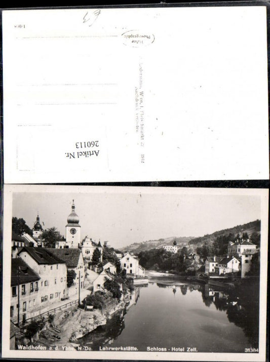 260113,Waidhofen an d. Ybbs Teilansicht Lehrwerkstätte Schloss Hotel Zell