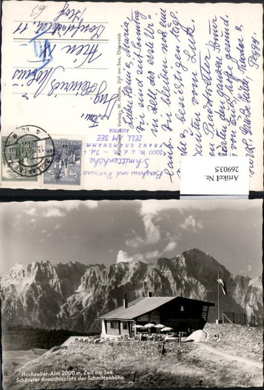 269035,Zell am See Hochzeller-Alm Almhütte Bergkulisse