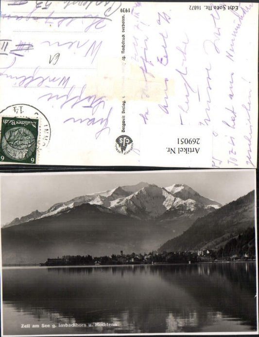 269051,Zell am See Teilansicht geg. Imbachhorn u. Hochtenn Bergkulisse