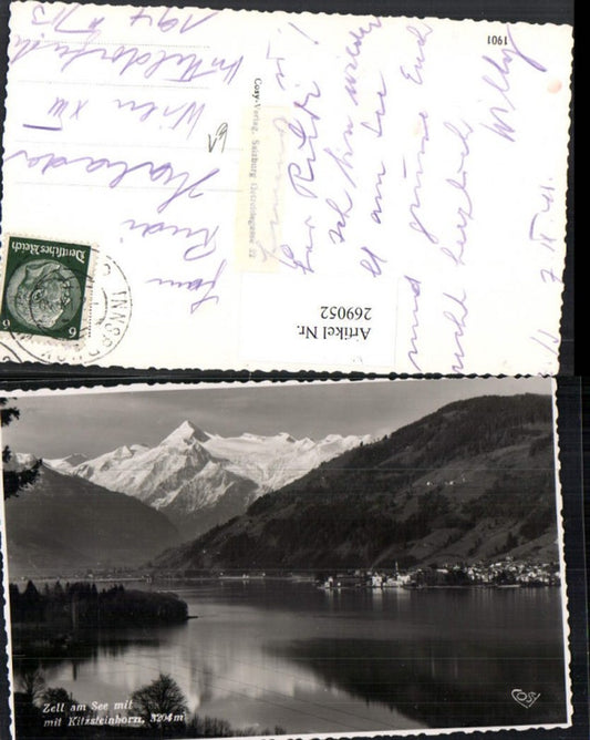 269052,Zell am See Totale m. Kitzsteinhorn Bergkulisse pub Cosy