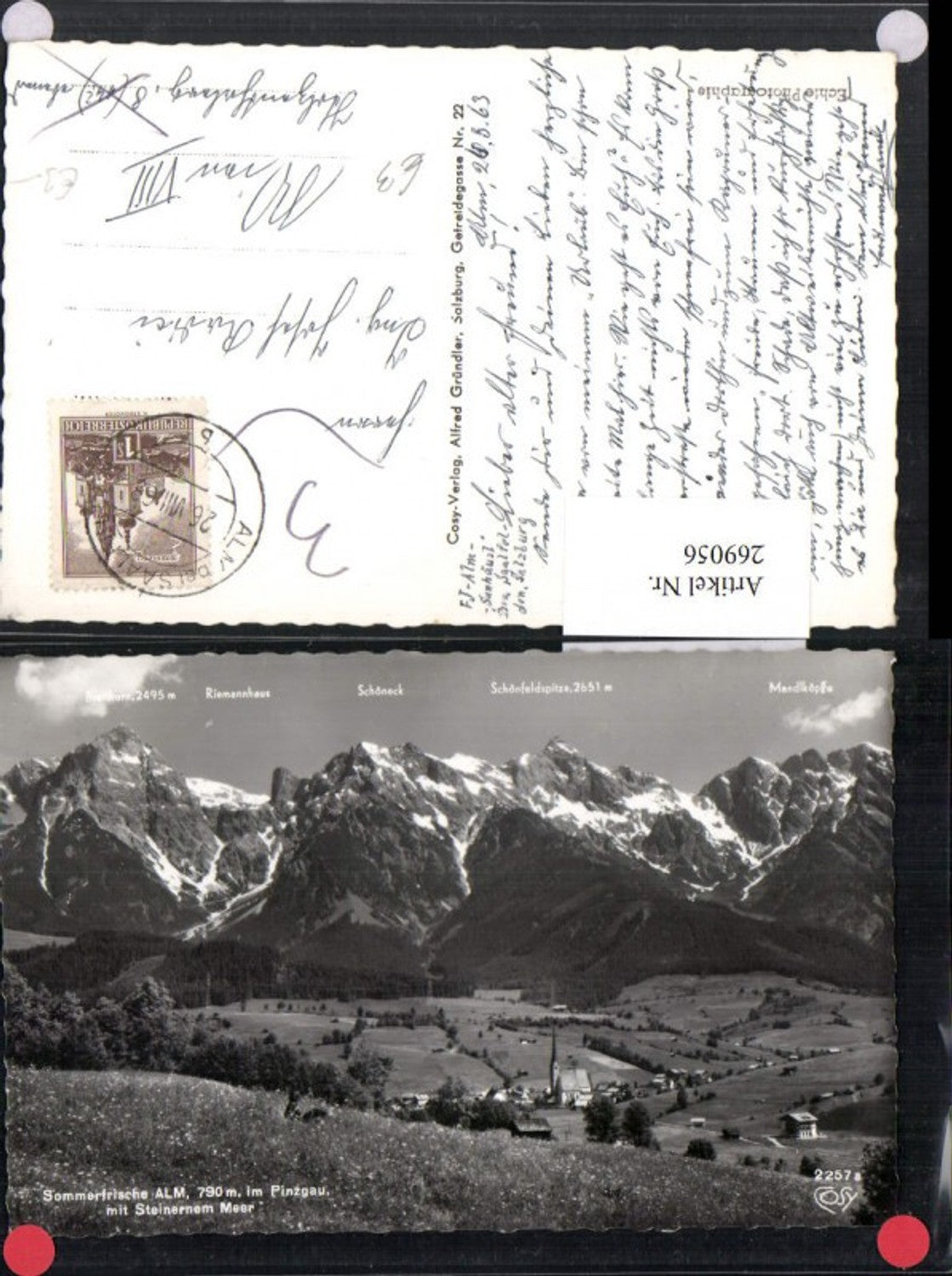 269056,Alm Totale i. Pinzgau m. Steinernem Meer Bergkulisse pub Cosy 2257a