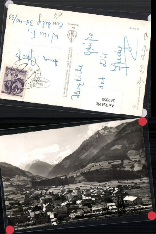 269058,Mittersill i. Oberpinzgau Totale geg. Felbertal u. Pihpapper Bergkulisse