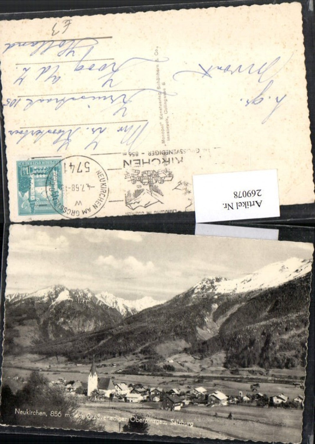 269078,Neunkirchen a. Großvenediger Totale Bergkulisse