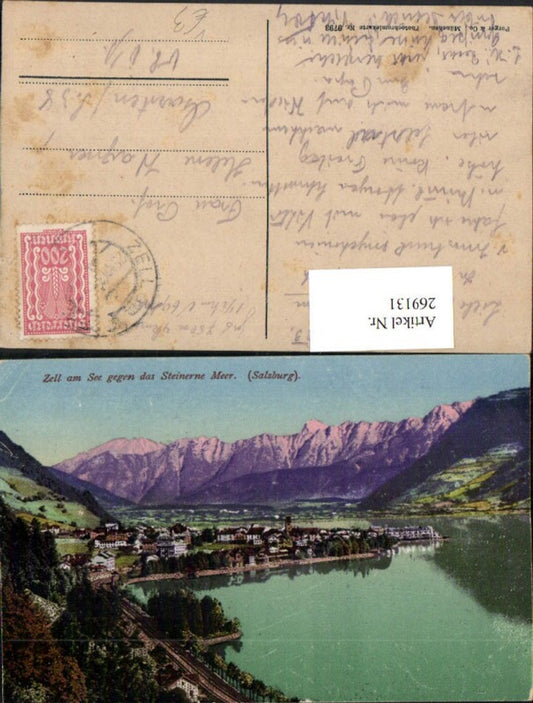 269131,Zell am See Totale geg. d. Steinerne Meer pub Purger u. Co 9793