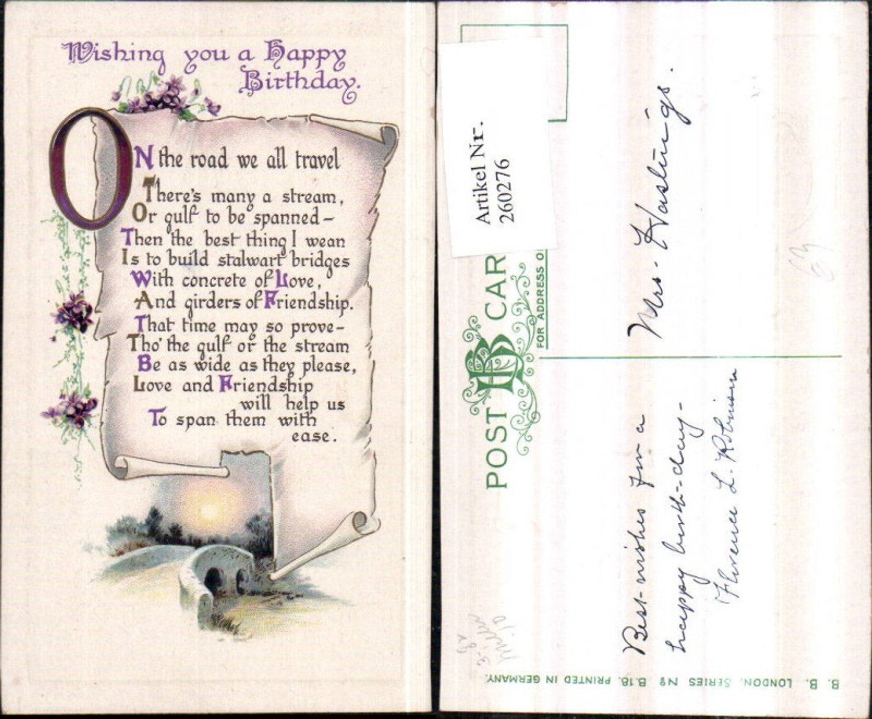 Alte Ansichtskarte – Old Postcard