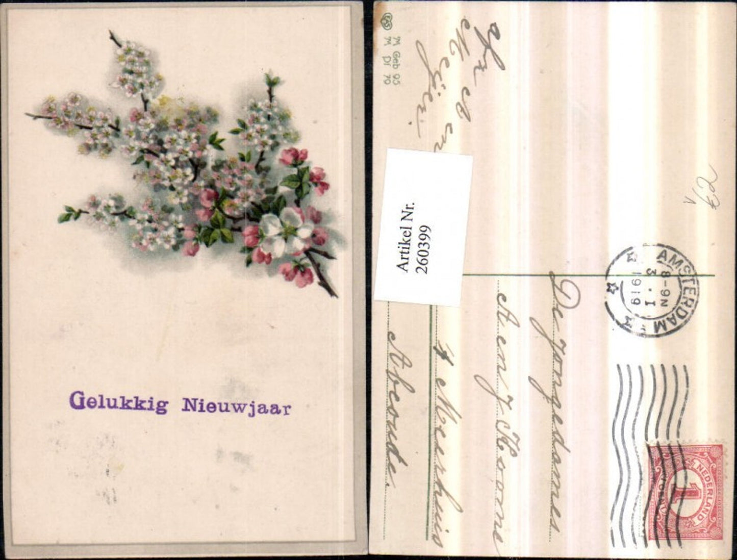 260399,Neujahr Blütenzweige Blüten pub EAS 95